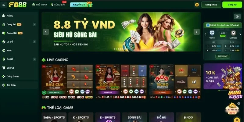 FO88: Nhà Cái Săn Thưởng Cực Chất | Kèo Đấu Đầy Cảm Xúc 10 FO88