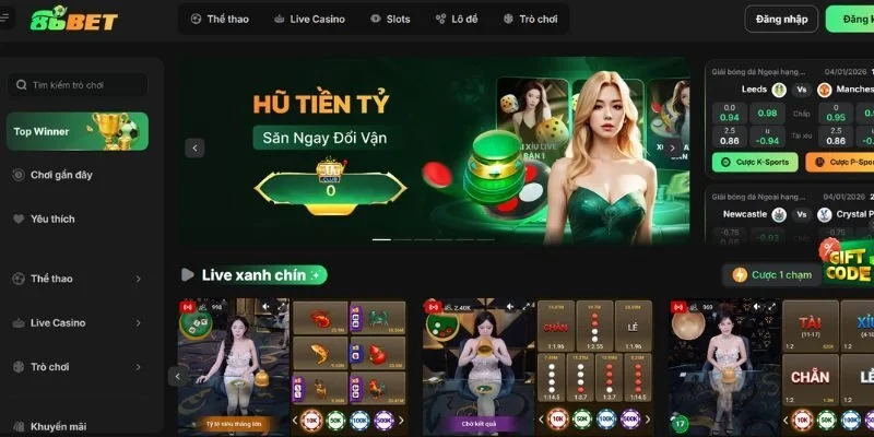 86bet Có Đáng Chơi Không? Review Nhà Cái Chi Tiết Từ A–Z 4 tylekeonhacai 86bet