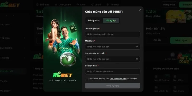 Hệ thống giao dịch 86Bet hỗ trợ đa phương thức
