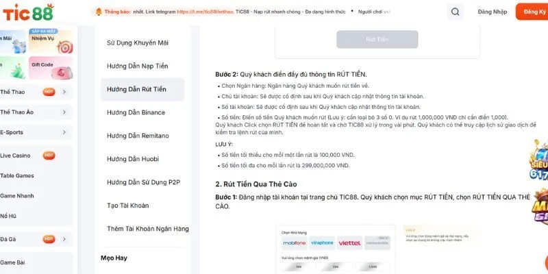 Nạp/rút tiền 9Win – Quy trình sòng phẳng, nhận tiền liền tay