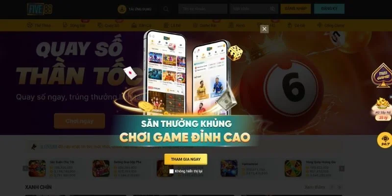 Five88 – Thương Hiệu Cá Cược Hợp Pháp, Uy Tín Và Đẳng Cấp 2 Nhà cái Five88 mang đến không gian giải trí chuyên nghiệp