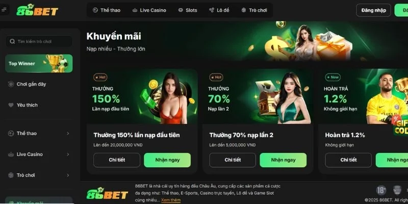 Săn Giftcode 86Bet miễn phí và ưu đãi mỗi ngày