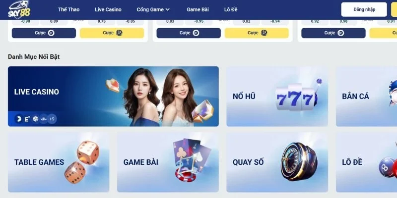 Sky88 cam kết môi trường cá cược công bằng