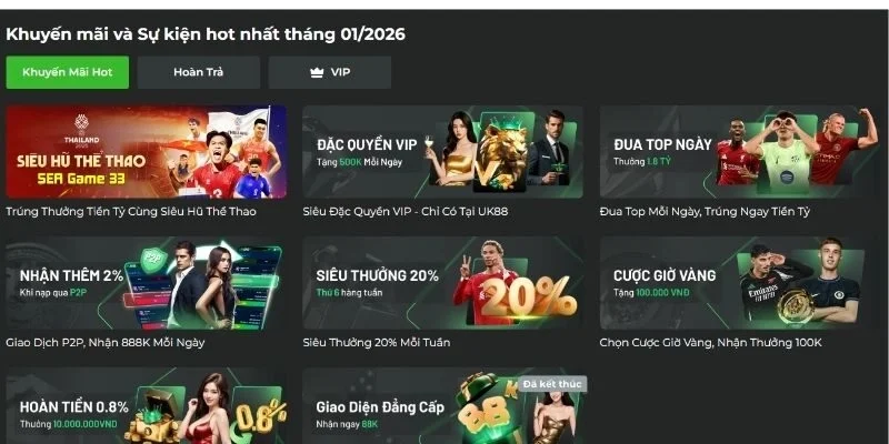 UK88 mang đến giải trí trực tuyến linh hoạt trên PC và mobile