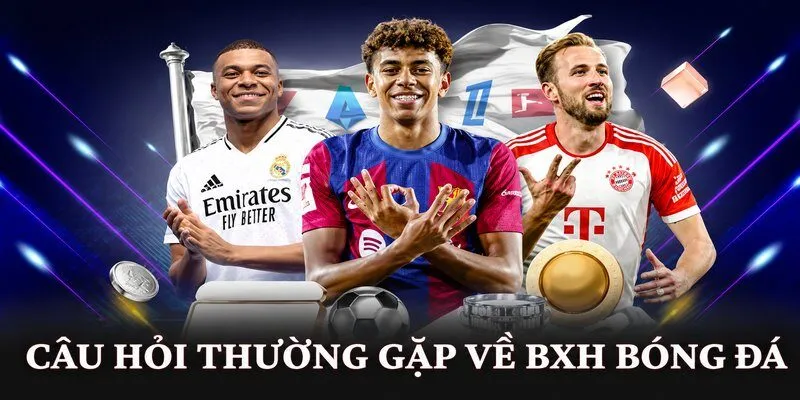Câu hỏi thường gặp về BXH bóng đá